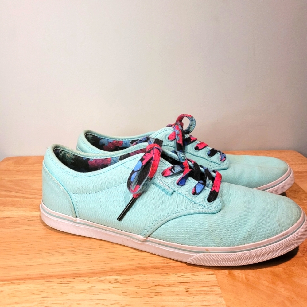 Vans Off The Wall Mint Low Sneakers Womens Size 8